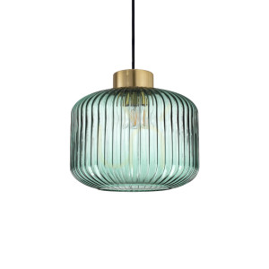 Závesné svietidlo Ideallux MINT SP1 Verde zelené sklo 24 cm 237428