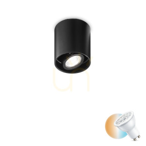 Plafón Ideallux MOOD PL1 D09 Round čierny GU10 243924