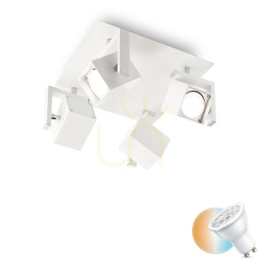 Plafón Ideallux MOUSE PL4 Bianco biely 4xGU10 29 cm 073583