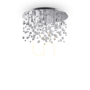 Plafón Ideallux NEVE PL12 CROMO chróm 12xG9 Ø63 cm 022239