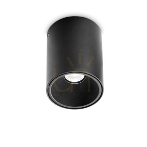 Plafón Ideallux NITRO PL ROUND D10 čierny LED 25W 3000K 322711