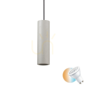 Závesné svietidlo Ideallux OAK SP1 Round Cemento betónové sivé GU10 150635