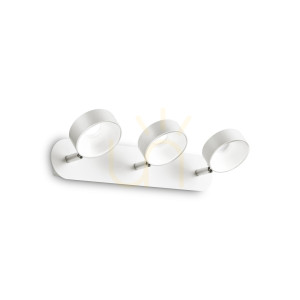 Plafón Ideallux OBY PL3 biely LED 18W 37 cm 196701