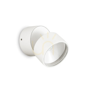 Vonkajšie nástenné svietidlo Ideallux OMEGA ROUND AP BIANCO biele 7W 4000K 285481