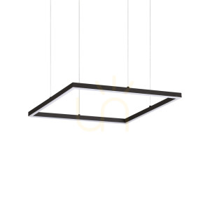 Závesné svietidlo Ideallux Oracle Slim D050 3000K čierne 50 cm 259161