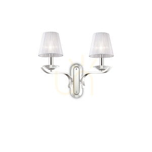 Nástenné svietidlo Ideallux PEGASO AP2 Bianco biele 2xE14 059211