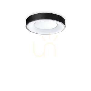 Plafón Ideallux Planet PL D30 Nero čierny LED 15W 30 cm 328140