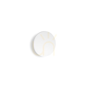 Vonkajšie nástenné svietidlo Ideallux Punto AP D18 biele LED 9W 313528
