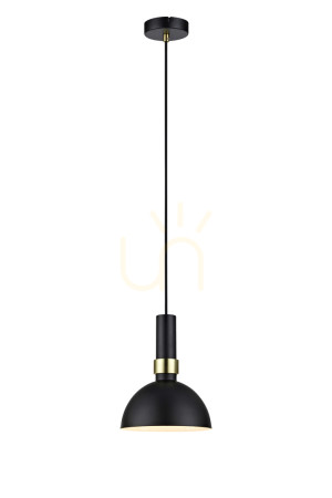Prívesné svetlo Markslojd LARRY 106974 čierno-zlaté kovové E27 1x60W