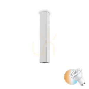 Plafón Ideallux LOOK PL1 H40 biely GU10 1x28W 233833