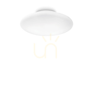 Plafón Ideallux Smarties PL3 D60 biely sklenený 60 cm 032023