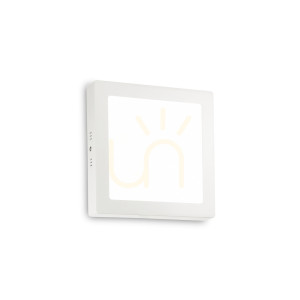 Plafón Ideallux Universal PL D22 Square biely LED 17W 3000K 138640