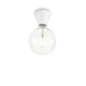 Plafón Ideallux Winery PL1 Bianco biely keramický 7,5 cm E27 155227