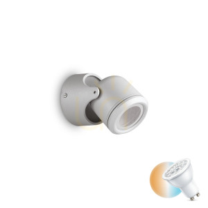 Vonkajšie nástenné svietidlo Ideallux XENO AP1 GRIGIO sivé GU10 129471