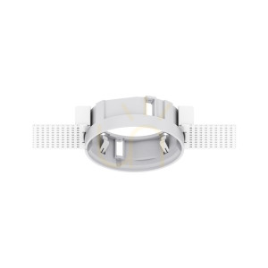 Rámik pre svietidlo Ideallux ZEUS Trimless Round biely 9,8 cm 323725