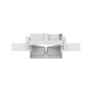 Rámik pre svietidlo Ideallux ZEUS Trimless Square biely 9,3 cm 323732