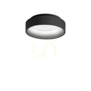 Plafón Ideallux Ziggy PL D030 Nero čierny LED 21W 27,7 cm 293769