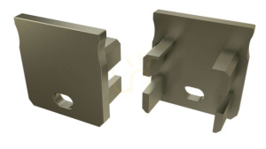 Krytka pre LED profil LUMINES Y inox s otvorom