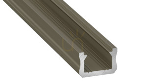 LED profil LUMINES typ X inox eloxovaný 1 m