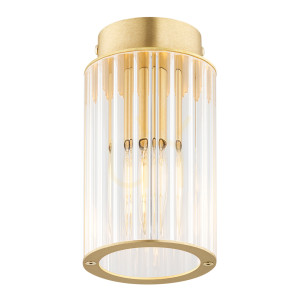 Plafón ARGON HAMPTON transparentný brúsená mosadz 8501
