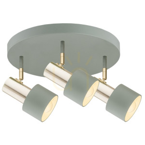 Plafón ARGON DORIA 6007 mosadz E27 IP20 3x15W
