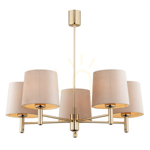 Luster ARGON Ponte Plus béžový tmavá mosadz E27 IP20 2105