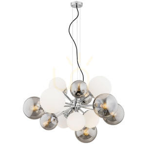 Luster ARGON SATELITE 5020 biely sklo E27 15x15W