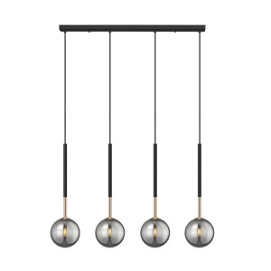 Závesné svietidlo Zuma Line ARCTURUS P0574-04D-SDFZ čierna LED