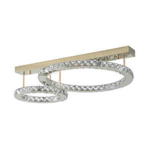Stropné svietidlo Zuma Line GIRONA MX3713-2-3GT zlatá LED