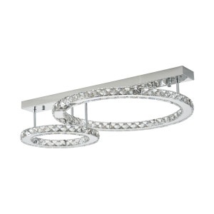 Stropné svietidlo Zuma Line GIRONA MX3713-2-3CT chróm LED
