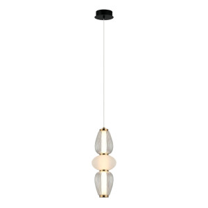 Závesné LED svietidlo Italux Gastel čierne PND-74937-3-BK
