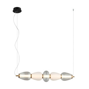 Závesné svietidlo LED Italux Gastel čierne 22W PND-74937-5-BK