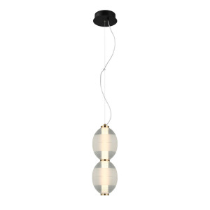 Závesné svietidlo Italux Rinot LED čierne 16W PND-45372-2-WH-CL