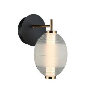 Nástenné svietidlo Italux Rinot LED čierne WL-45372-1-WH-CL