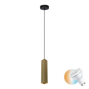 Závesné svietidlo Italux Tecno zlaté GU10 PND-37492-1-GD