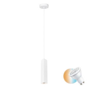Závesné svietidlo Italux Tecno biele GU10 5,8 cm PND-37492-1-WH