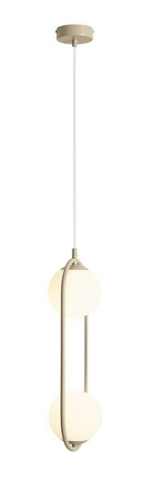 Závesná lampa Aldex Riva 2 béžová kov a sklo 1086H17