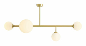 Plafón Aldex Dione 4 mosadzný 1092PL_L40