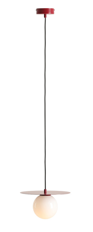 Závesné svietidlo Aldex Loop červené sklo kov 1125G15_S