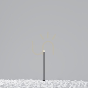 Maytoni Spear Graphite LED IP65 O441FL-L1GF3K Záhradné kolíkové svietidlo – na osvetlenie kvetinových záhonov a lúk