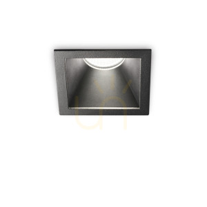 Zapustené svietidlo Ideallux Game Trim Square 192383 čierne 11W 3000K