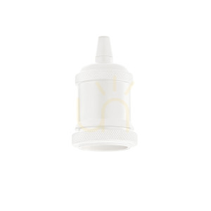 Objímka E27 Ideallux PORTALAM 249186 biela kovová 5 cm