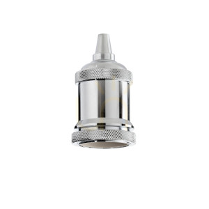 Objímka E27 Ideallux PORTALAM chróm kov 249193