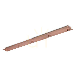 Stropný rozeta pre 5 svietidiel Ideallux ROSONE LINEARE 285726 medená 120 cm