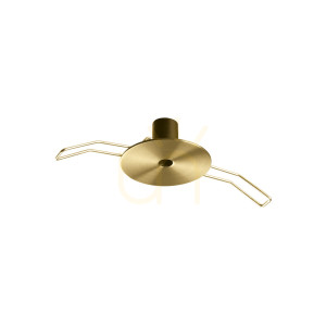 Stropná rozeta Ideallux Rosone Recessed mosadzná 11 cm 307121