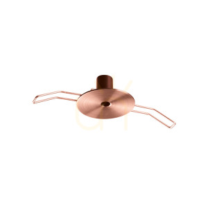 Stropná rozeta Ideallux Rosone Recessed medená 11 cm 307138