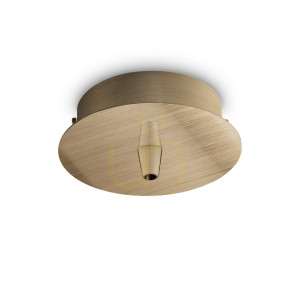 Stropná rozeta Ideallux ROSONE 249261 mosadz 10 cm 1x svetlo