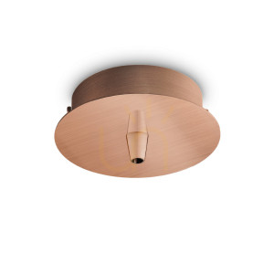 Stropná rozeta Ideallux Rosone Standard 1 luce medená kovová 10 cm 249278