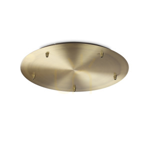 Stropná rozeta Ideallux Rosone Standard 5x svetlo mosadz 46 cm 285665