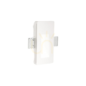 Zapustené svietidlo Ideallux WALKY-2 FI biele sadrové 1W 249827